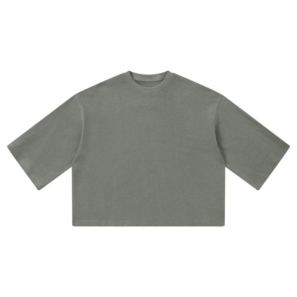 Waffle Boxy Tee