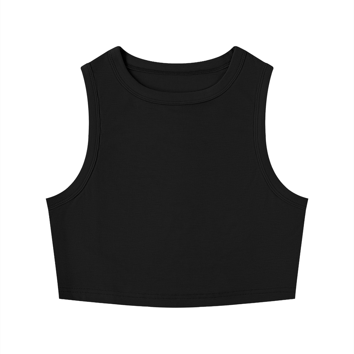 Fitted Crewneck Crop Tank