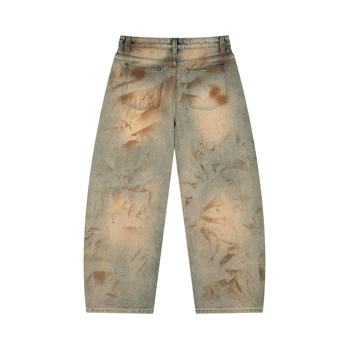 Vintage Wash Barrel-Leg Denim