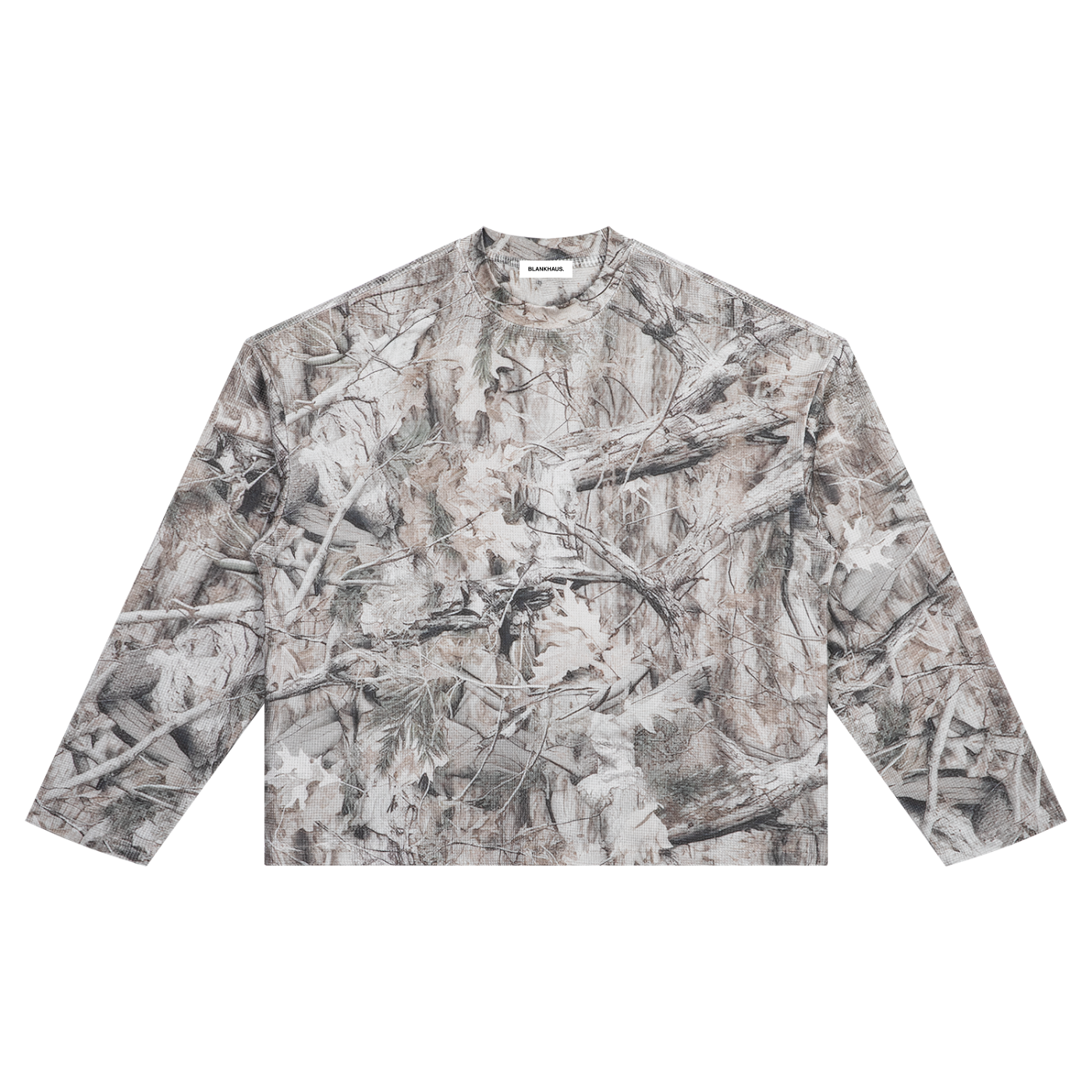 Tree Camo Waffle Long Sleeve Tee