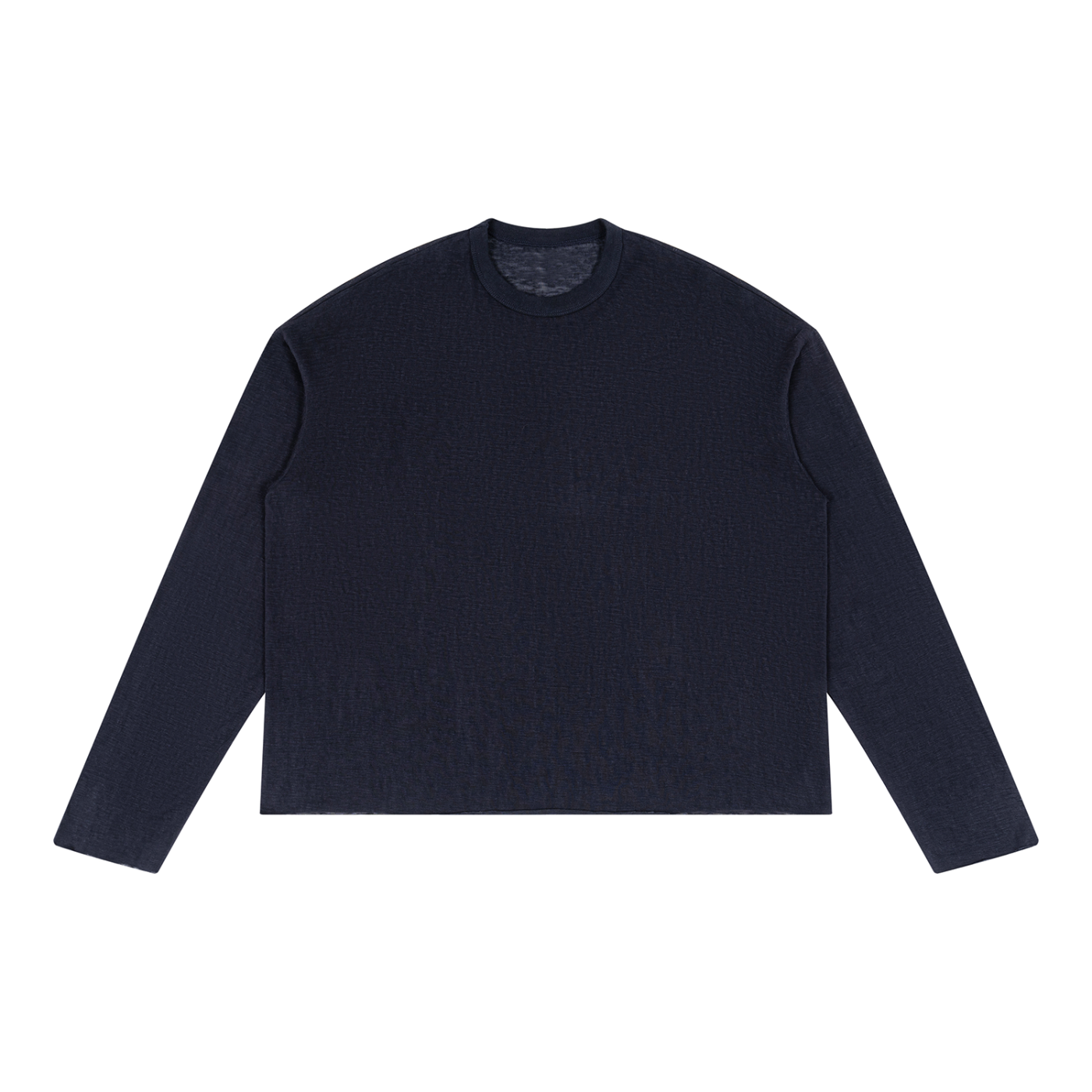 Raw-Edge Lyocell Long Sleeve Tee