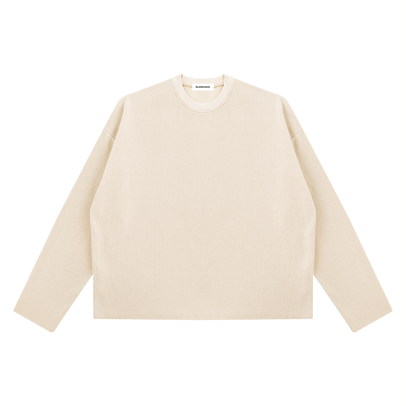 Vintage Waffle Raw-Edge Tee