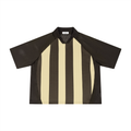 Striped Mesh Boxy Soccer Jersey