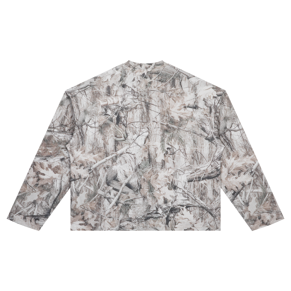 Tree Camo Waffle Long Sleeve Tee