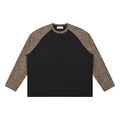 Leopard Panel Raglan Long Sleeve Tee