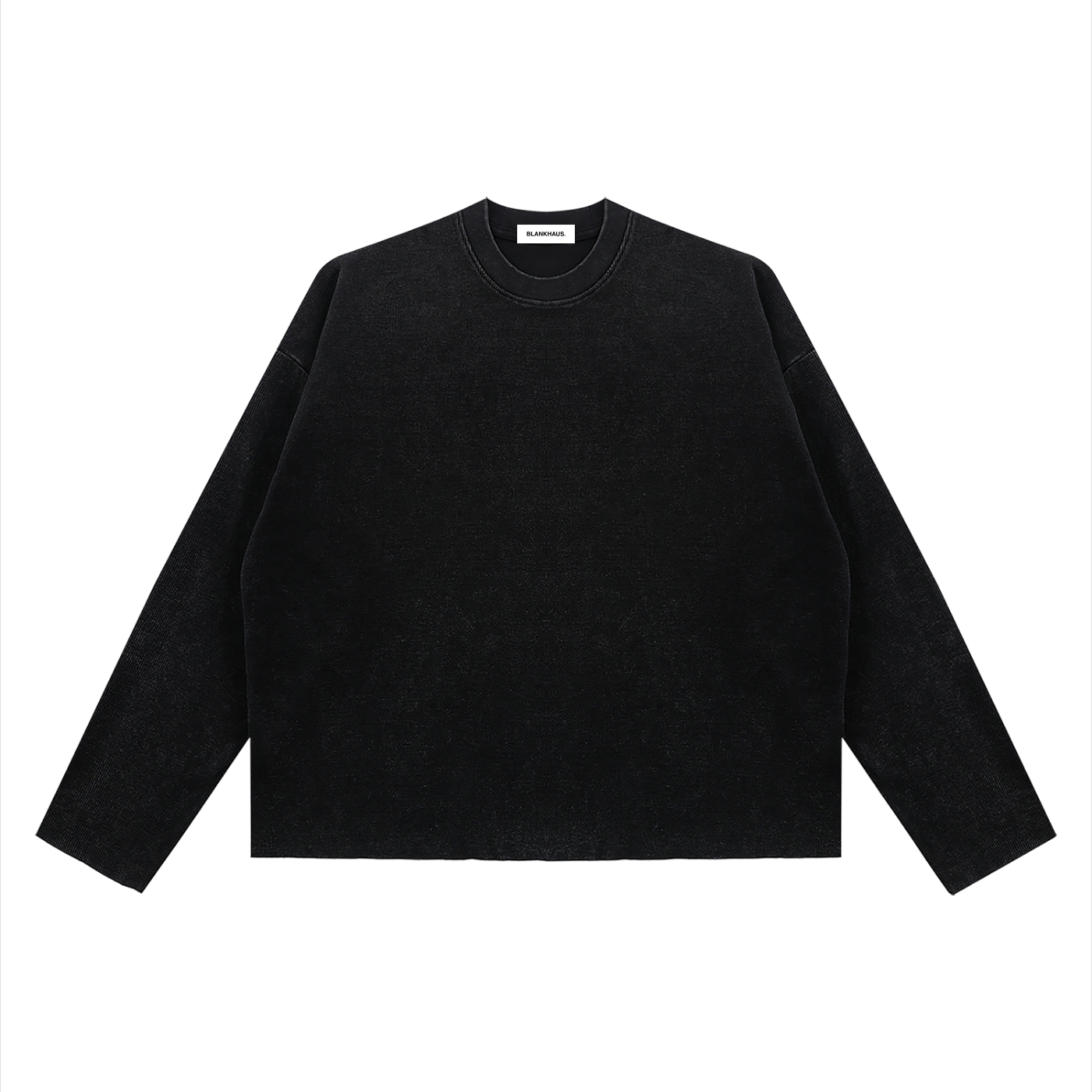 Vintage Waffle Raw-Edge Tee