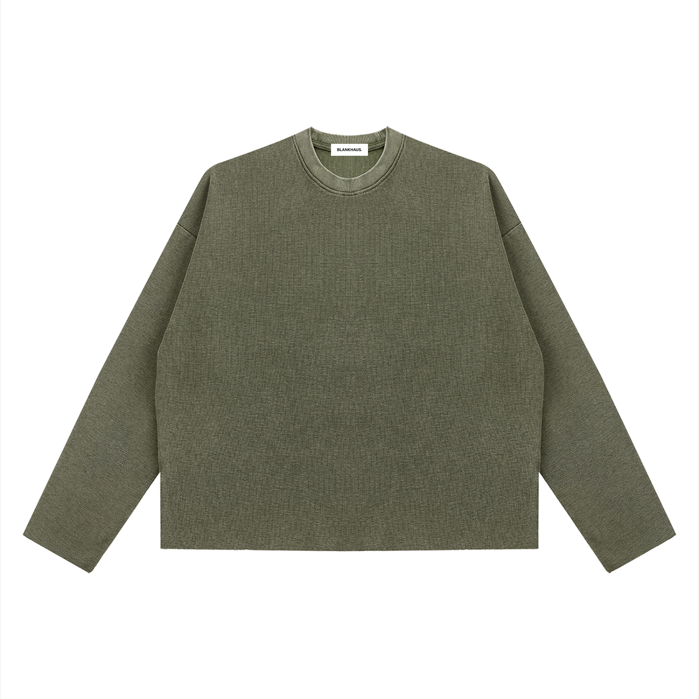 Vintage Waffle Raw-Edge Tee