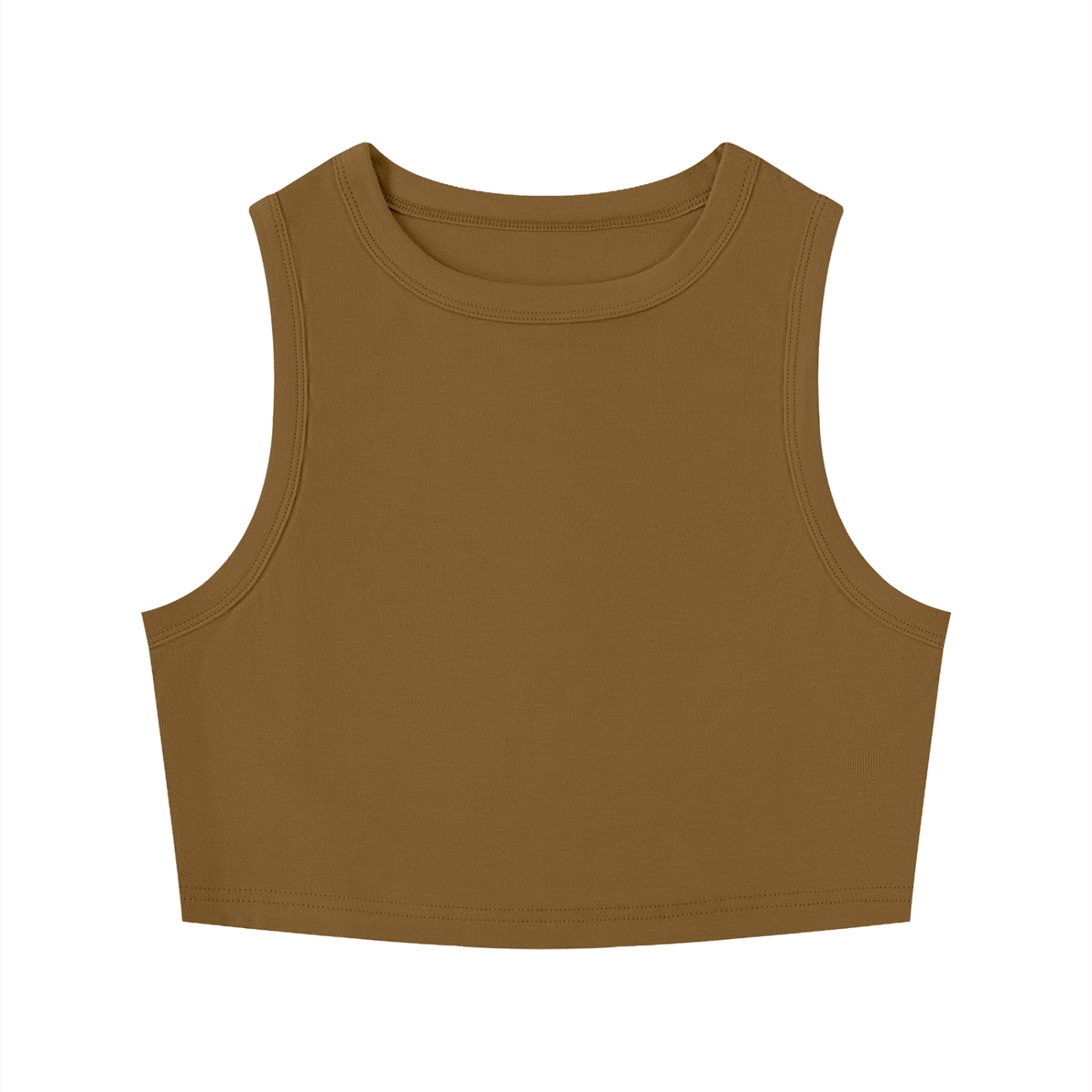 Fitted Crewneck Crop Tank