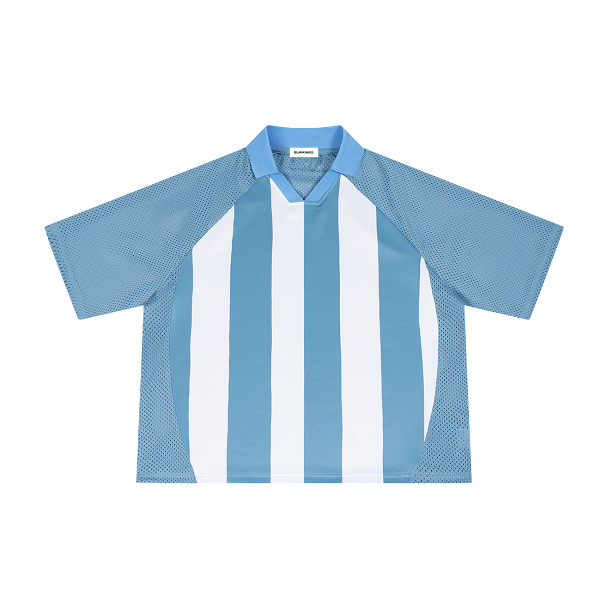 Striped Mesh Boxy Soccer Jersey