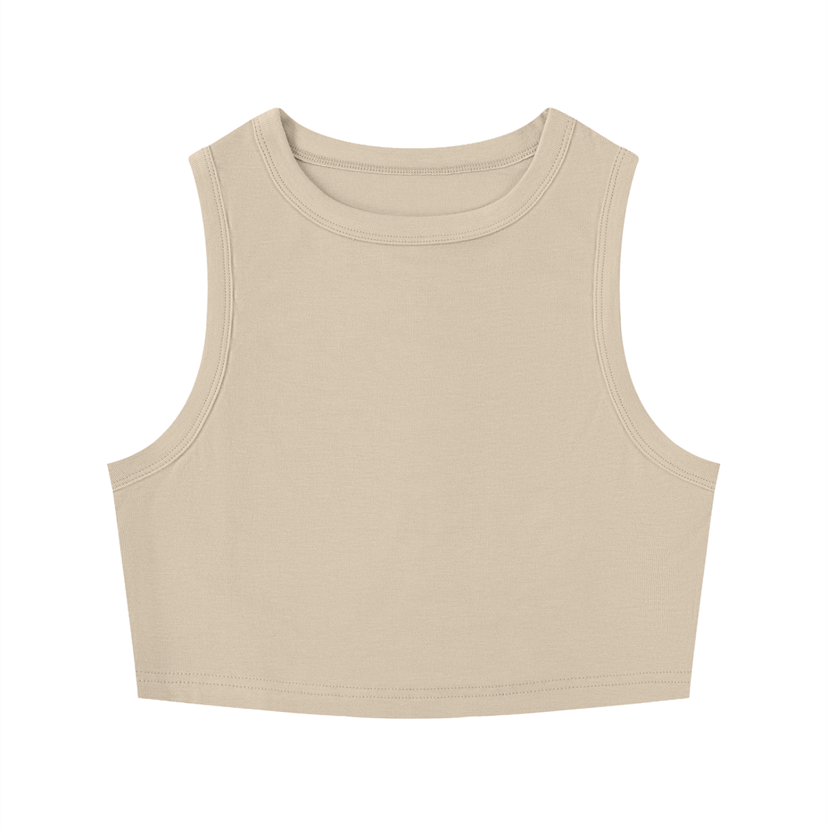 Fitted Crewneck Crop Tank