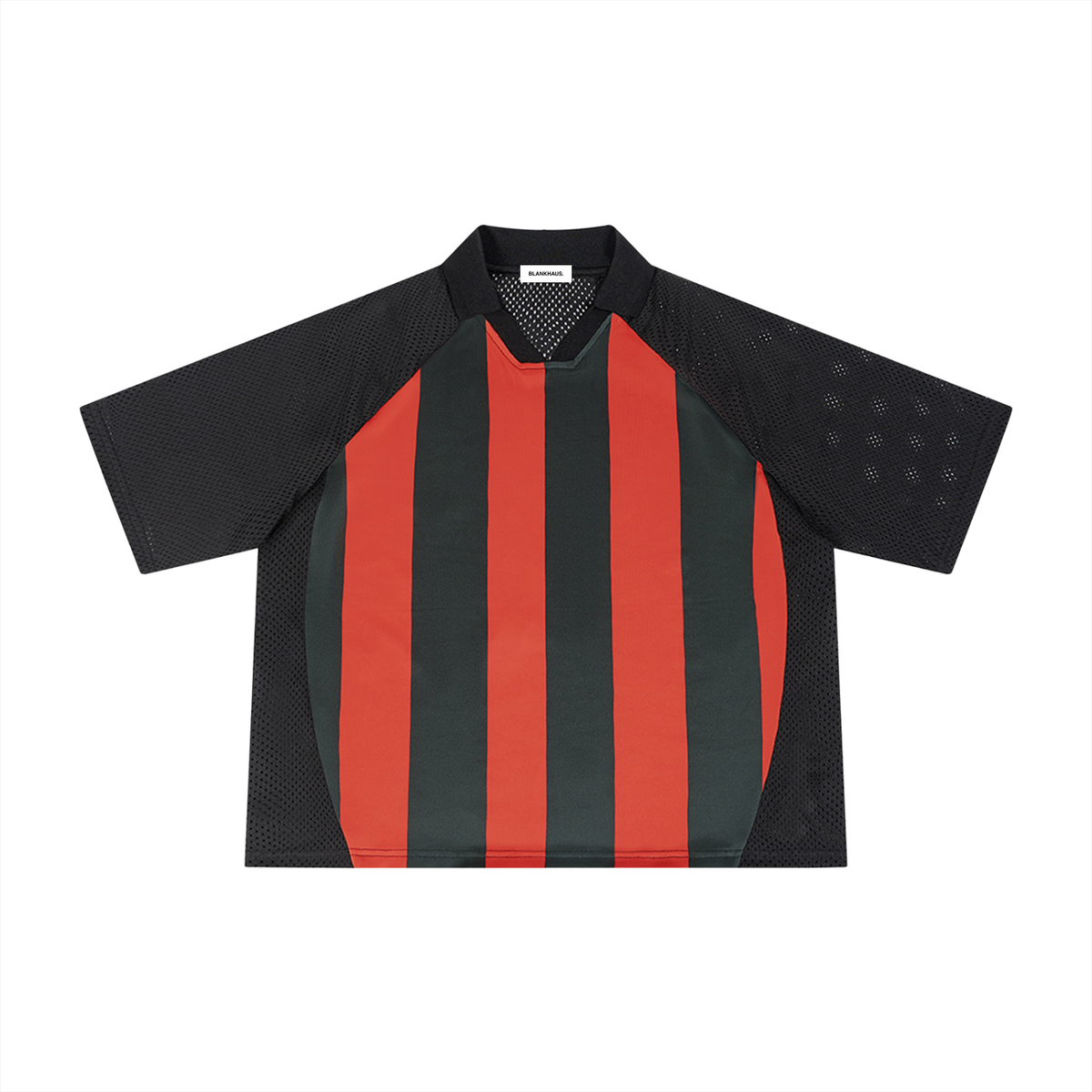 Striped Mesh Boxy Soccer Jersey