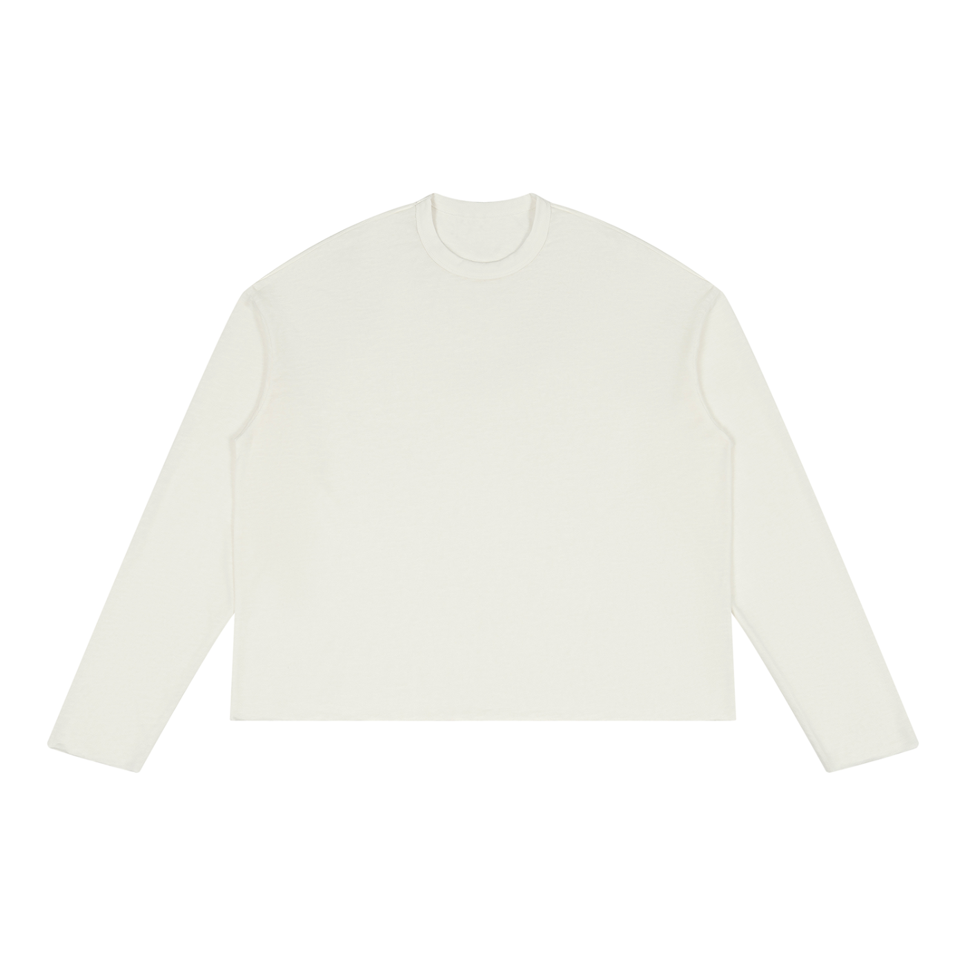 Raw-Edge Lyocell Long Sleeve Tee