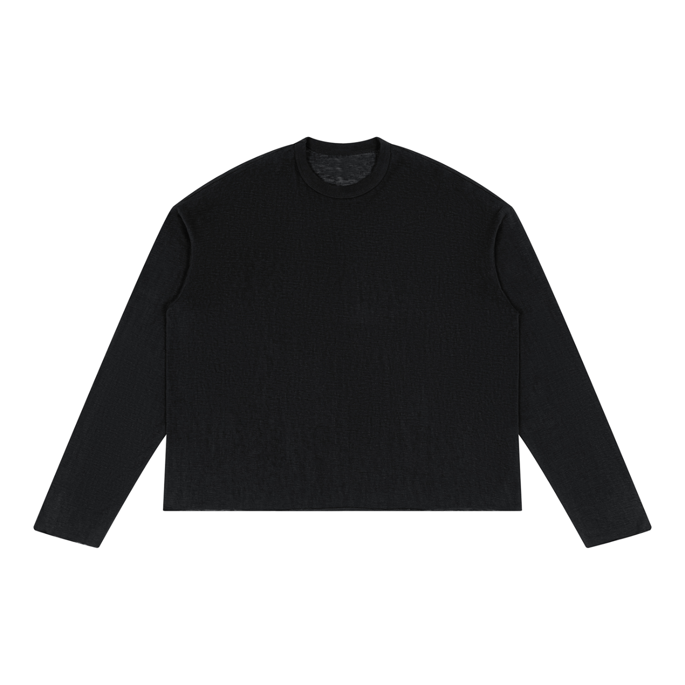 Raw-Edge Lyocell Long Sleeve Tee