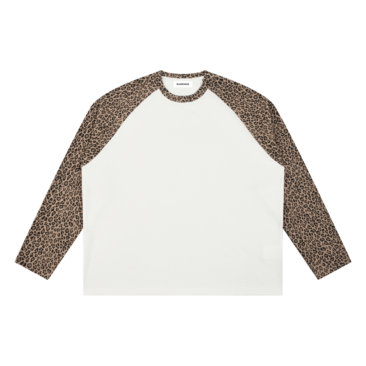 Leopard Panel Raglan Long Sleeve Tee