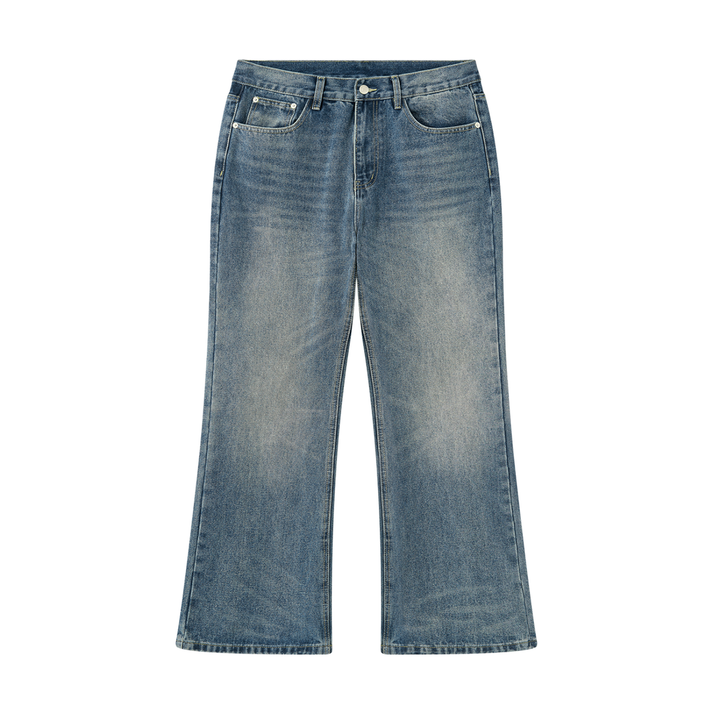 Flared Vintage Wash Denim