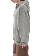 Snow Washed Loose Hoodie