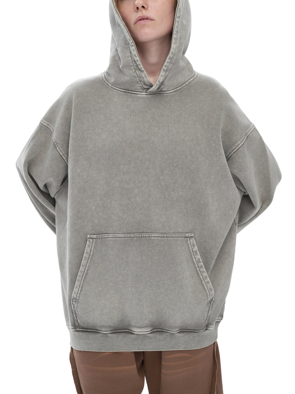 Snow Washed Loose Hoodie