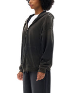 Sunfade Frayed Zip Hoodie