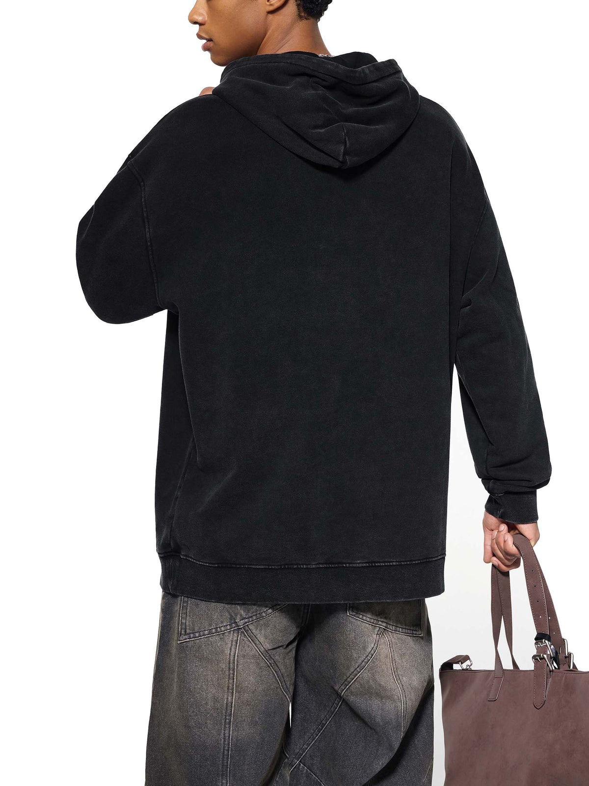 Snow Washed Loose Hoodie