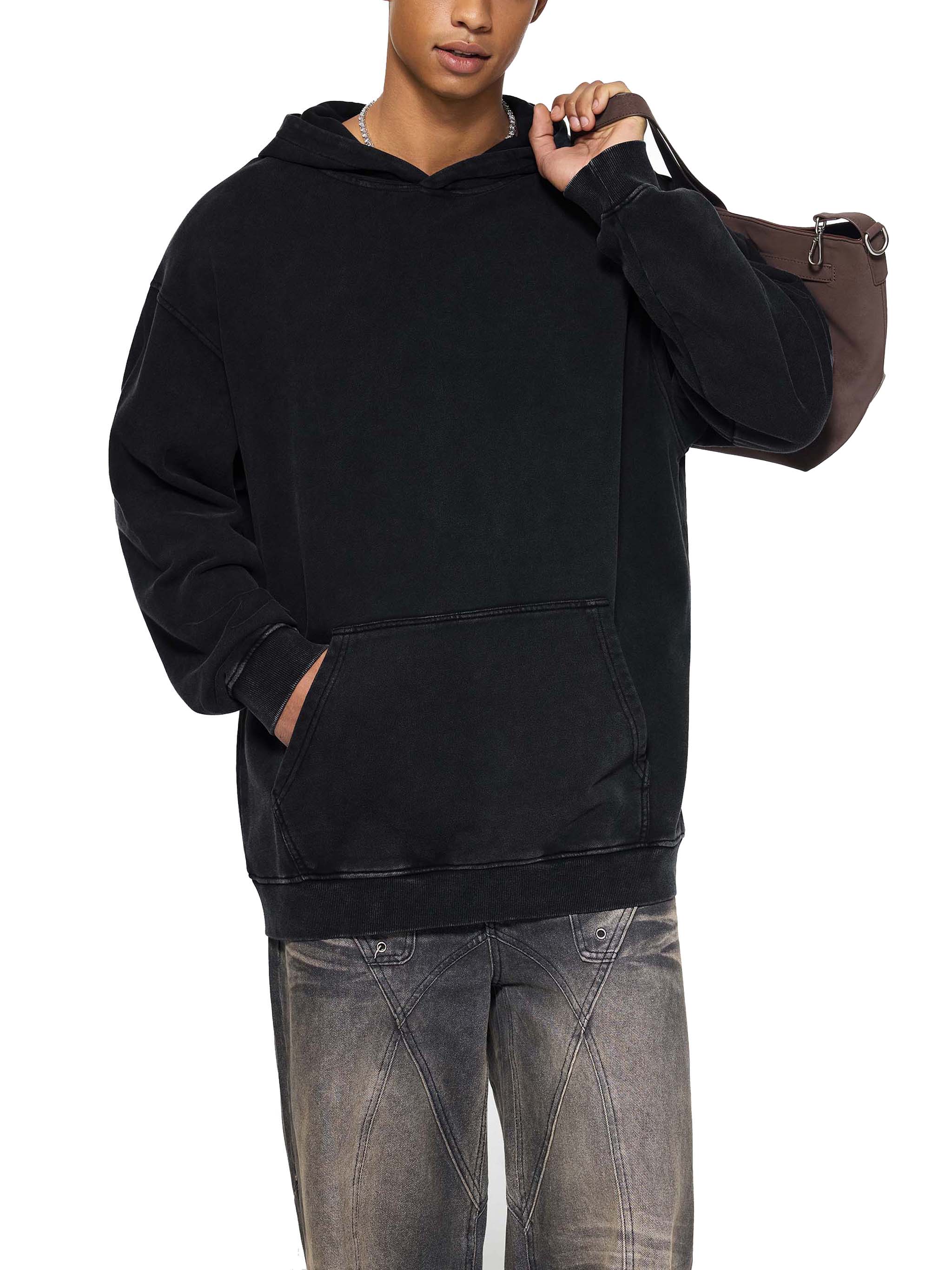 Snow Washed Loose Hoodie