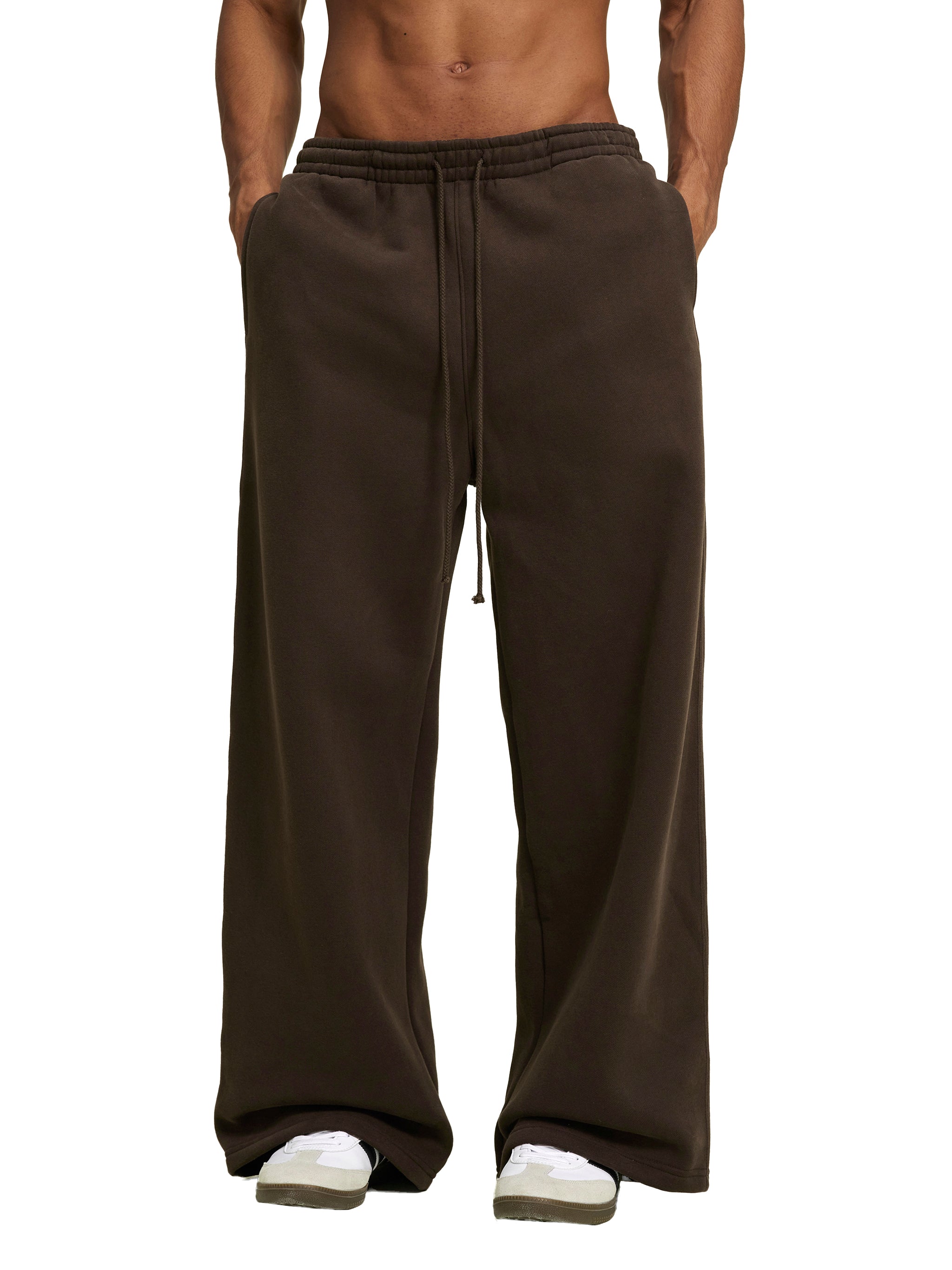 Fleece Straight-Leg Sweatpants