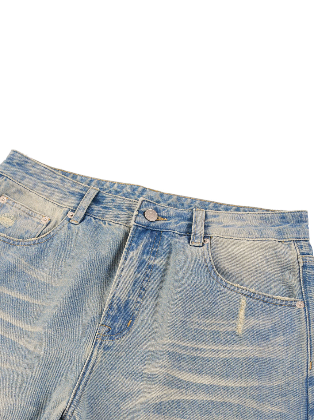 Sunfade Raw-Hem Denim