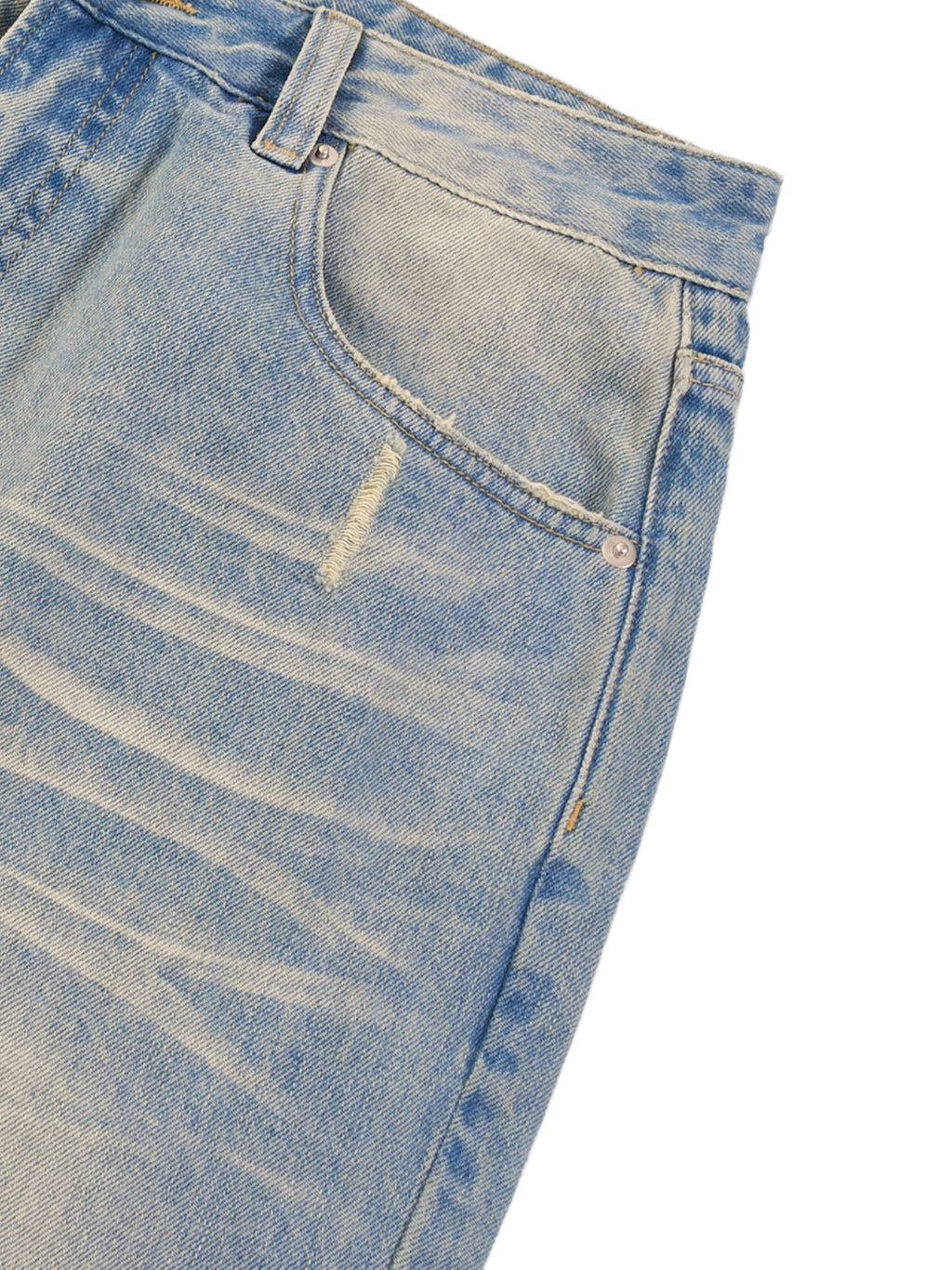 Sunfade Raw-Hem Denim