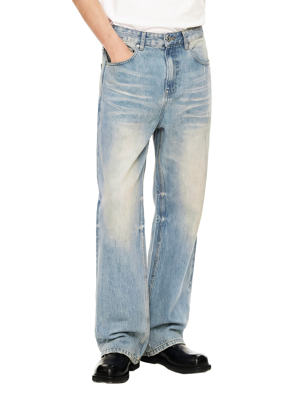 Sunfade Raw-Hem Denim