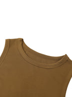 Fitted Crewneck Crop Tank
