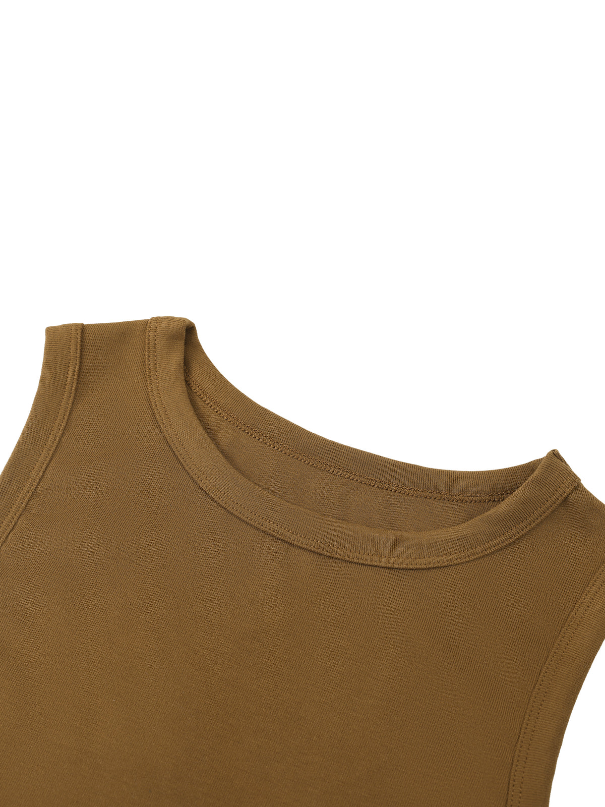 Fitted Crewneck Crop Tank