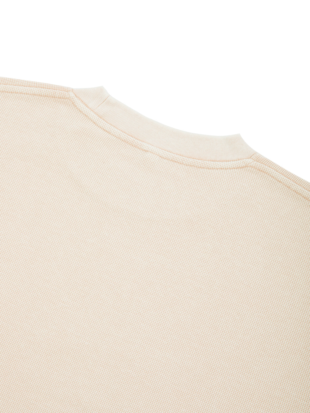 Vintage Waffle Raw-Edge Tee