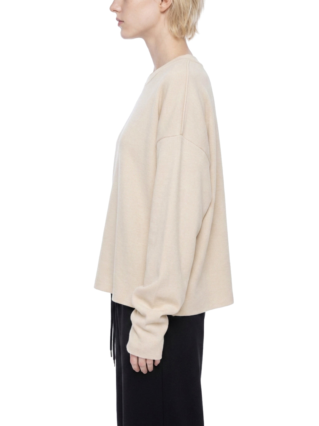 Vintage Waffle Raw-Edge Tee