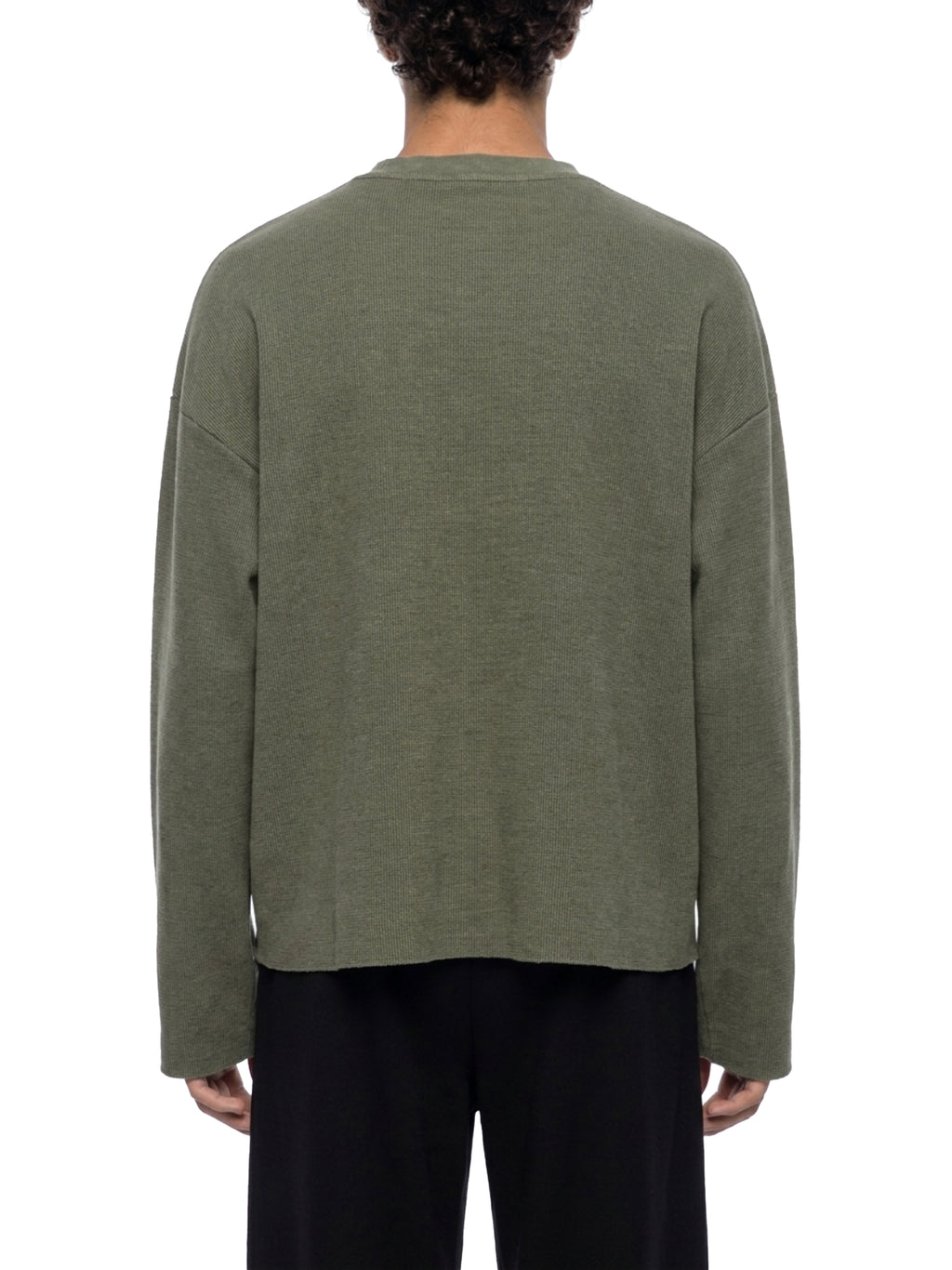 Vintage Waffle Raw-Edge Tee