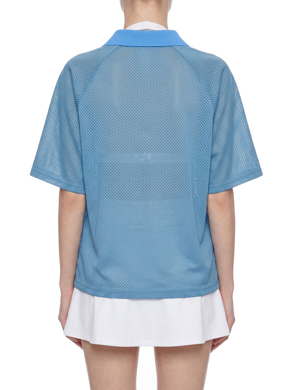 Striped Mesh Boxy Soccer Jersey