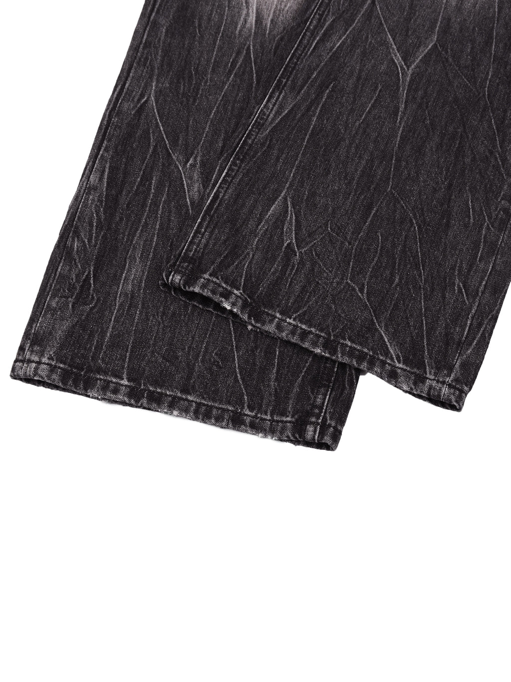 Vintage Wash Wide-Leg Denim