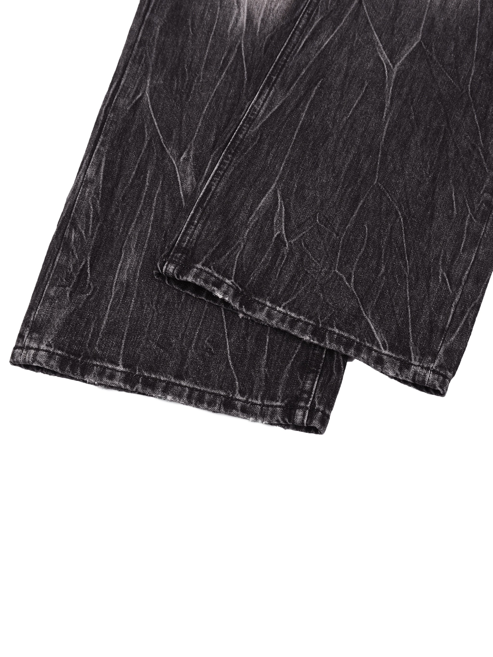 Vintage Wash Wide-Leg Denim