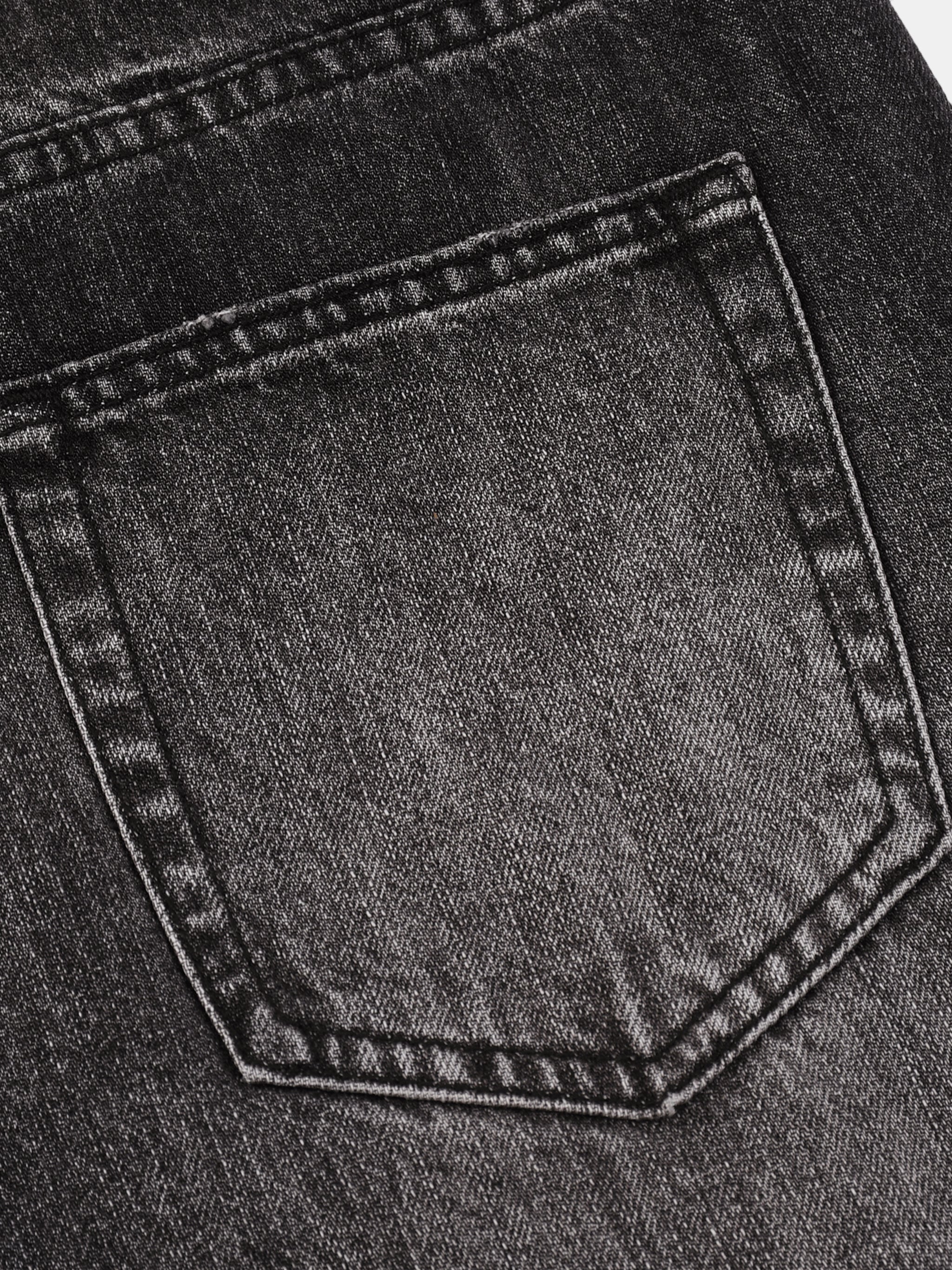 Vintage Wash Wide-Leg Denim