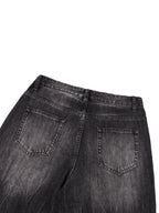 Vintage Wash Wide-Leg Denim