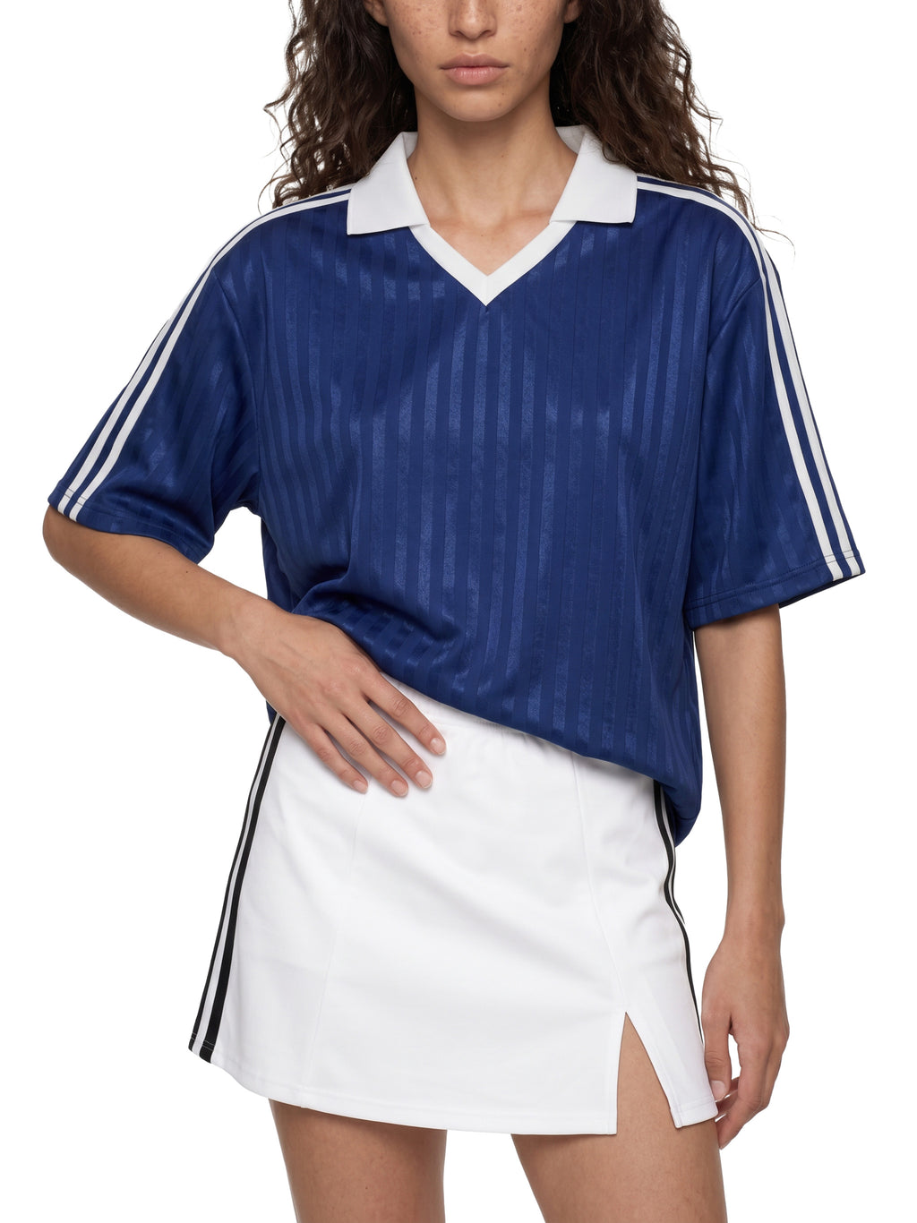 Contrast Stripe Soccer Jersey