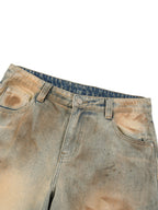 Vintage Wash Barrel-Leg Denim