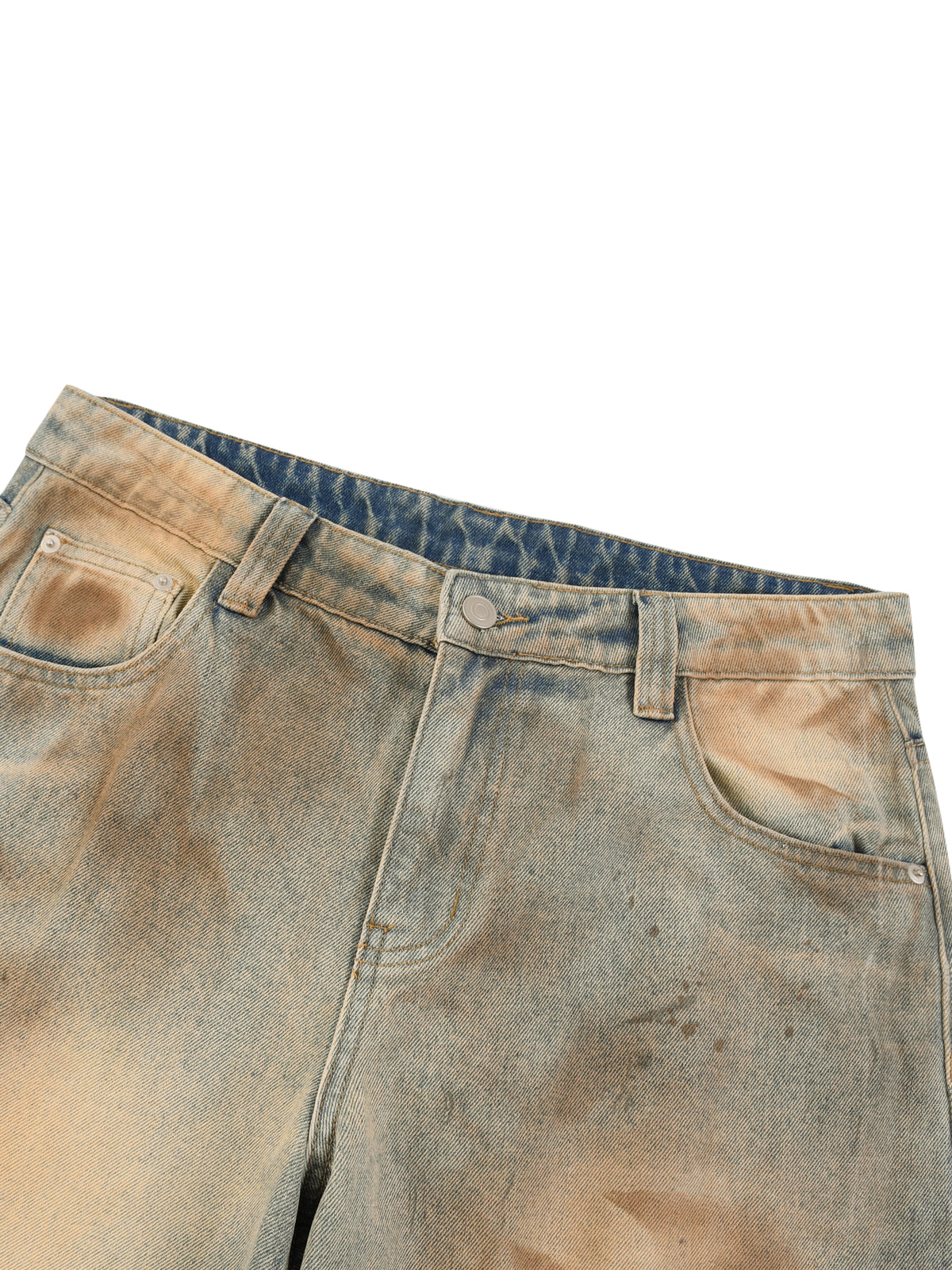 Vintage Wash Barrel-Leg Denim