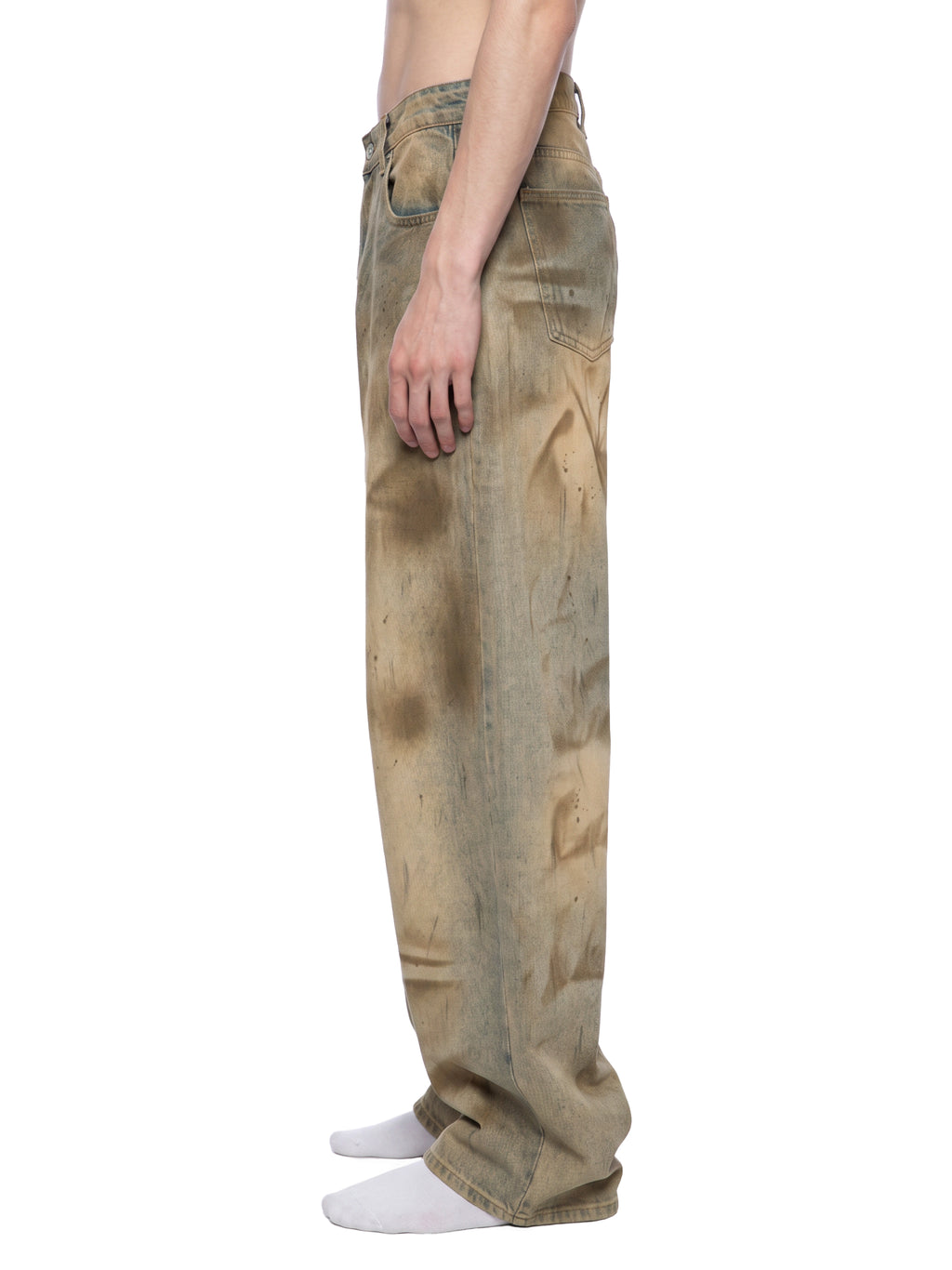 Vintage Wash Barrel-Leg Denim