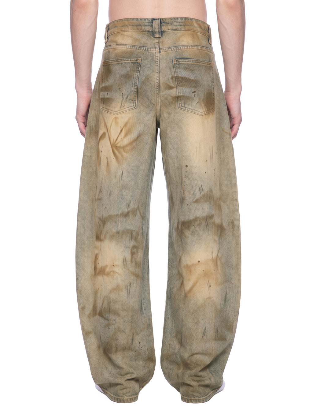 Vintage Wash Barrel-Leg Denim
