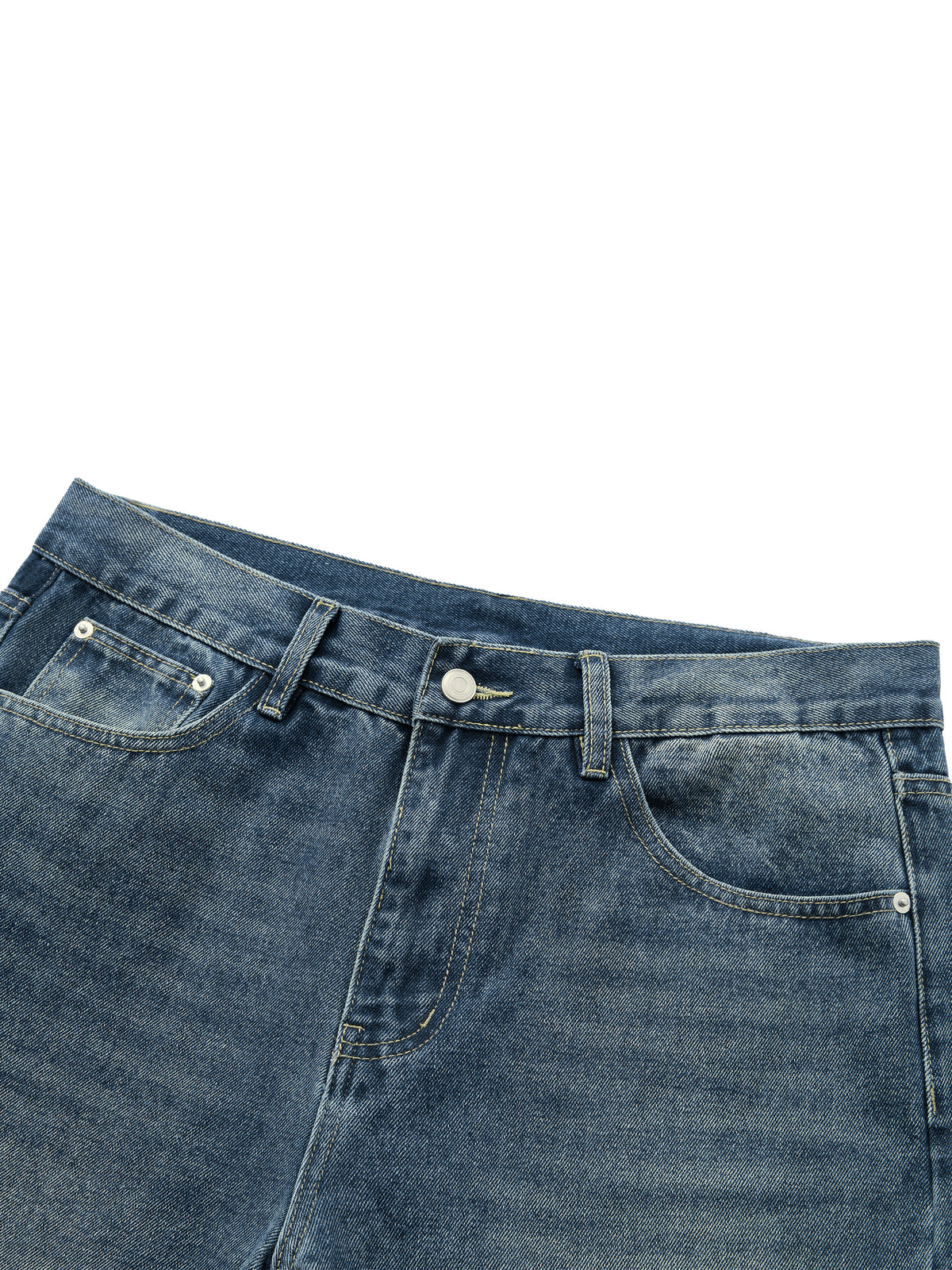 Flared Vintage Wash Denim