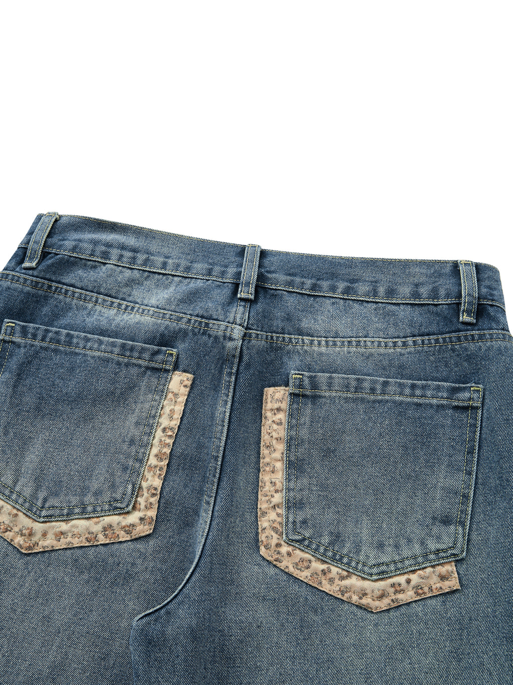 Flared Vintage Wash Denim