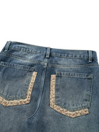 Flared Vintage Wash Denim