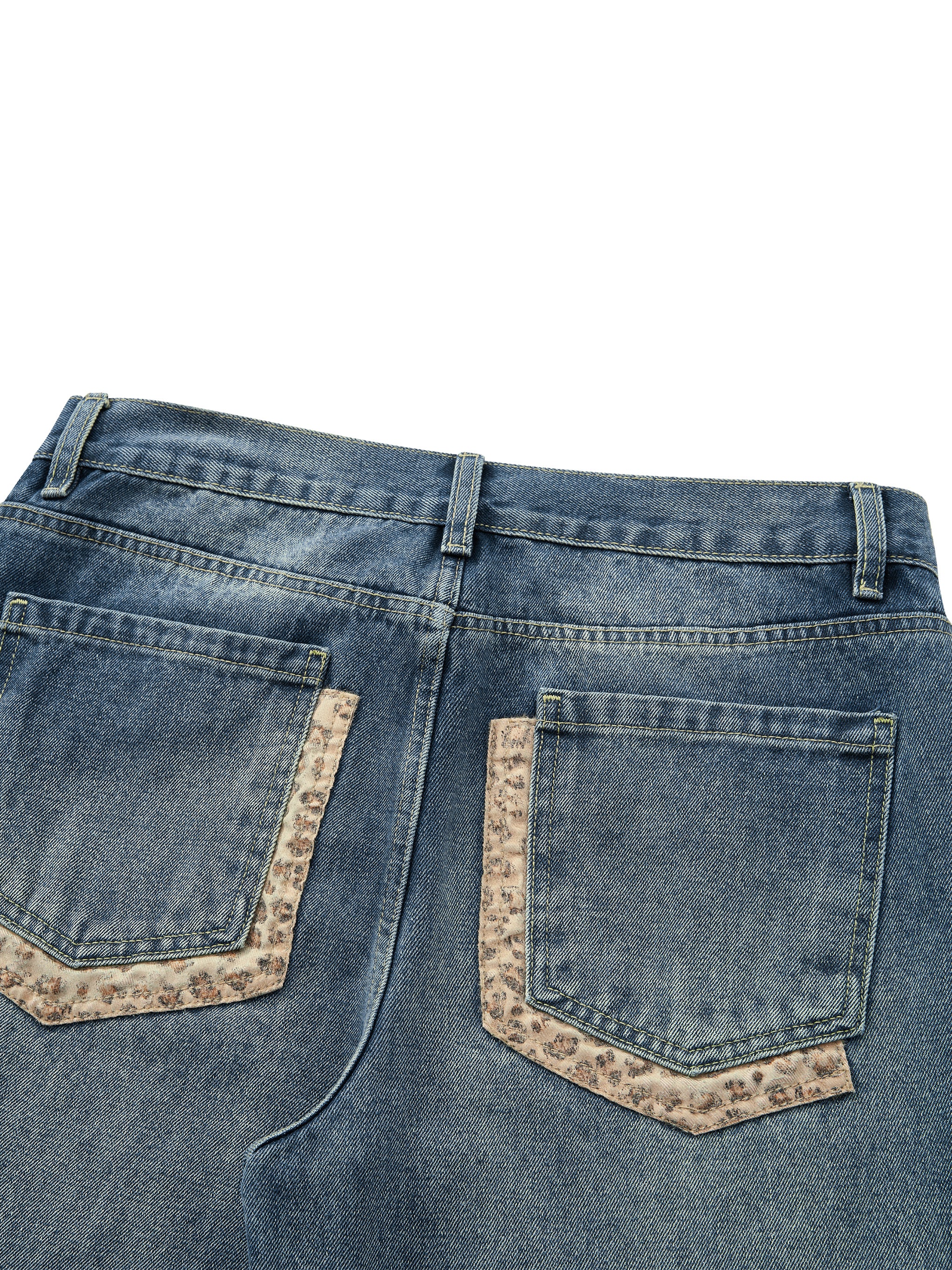 Flared Vintage Wash Denim