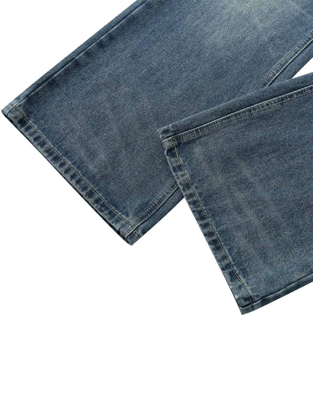 Flared Vintage Wash Denim