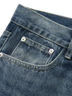 Flared Vintage Wash Denim