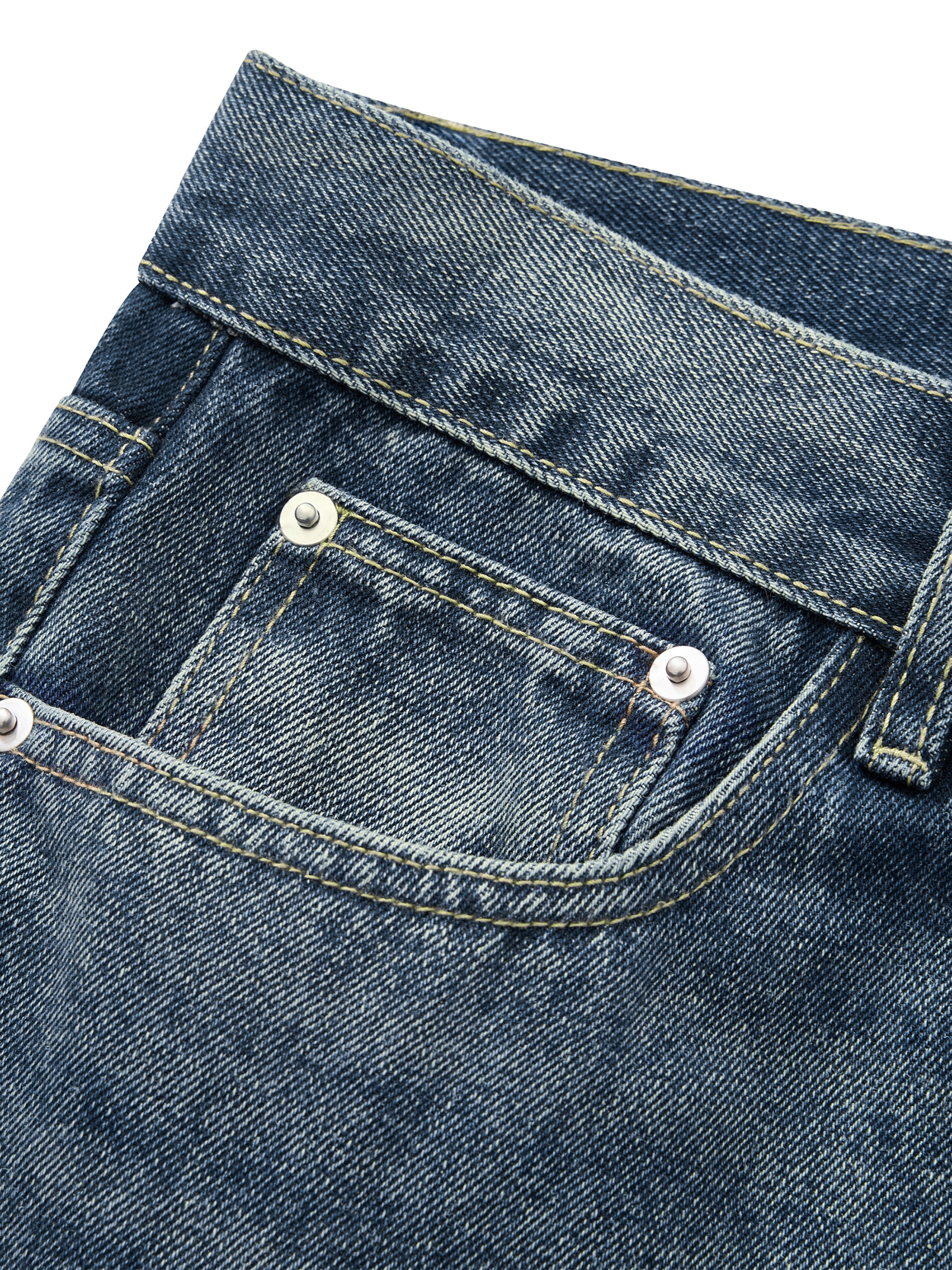 Flared Vintage Wash Denim